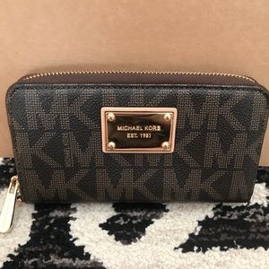 Michael Kors Continental Brown Wallet